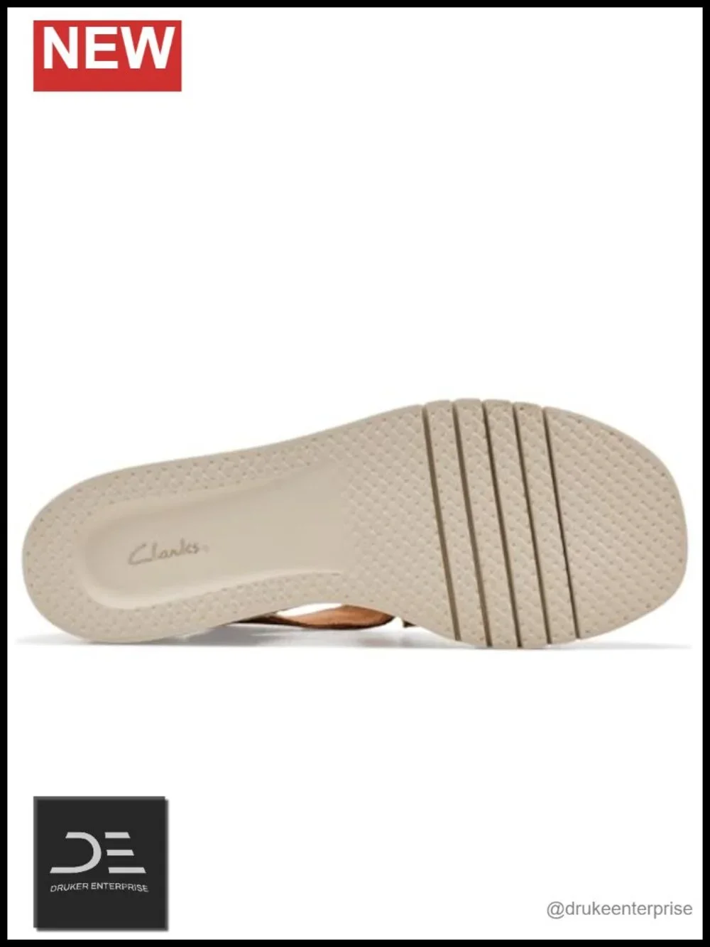 Clarks Kidiki Sun Sandals Wedge Heels Tan Nubuck Adjustable Straps